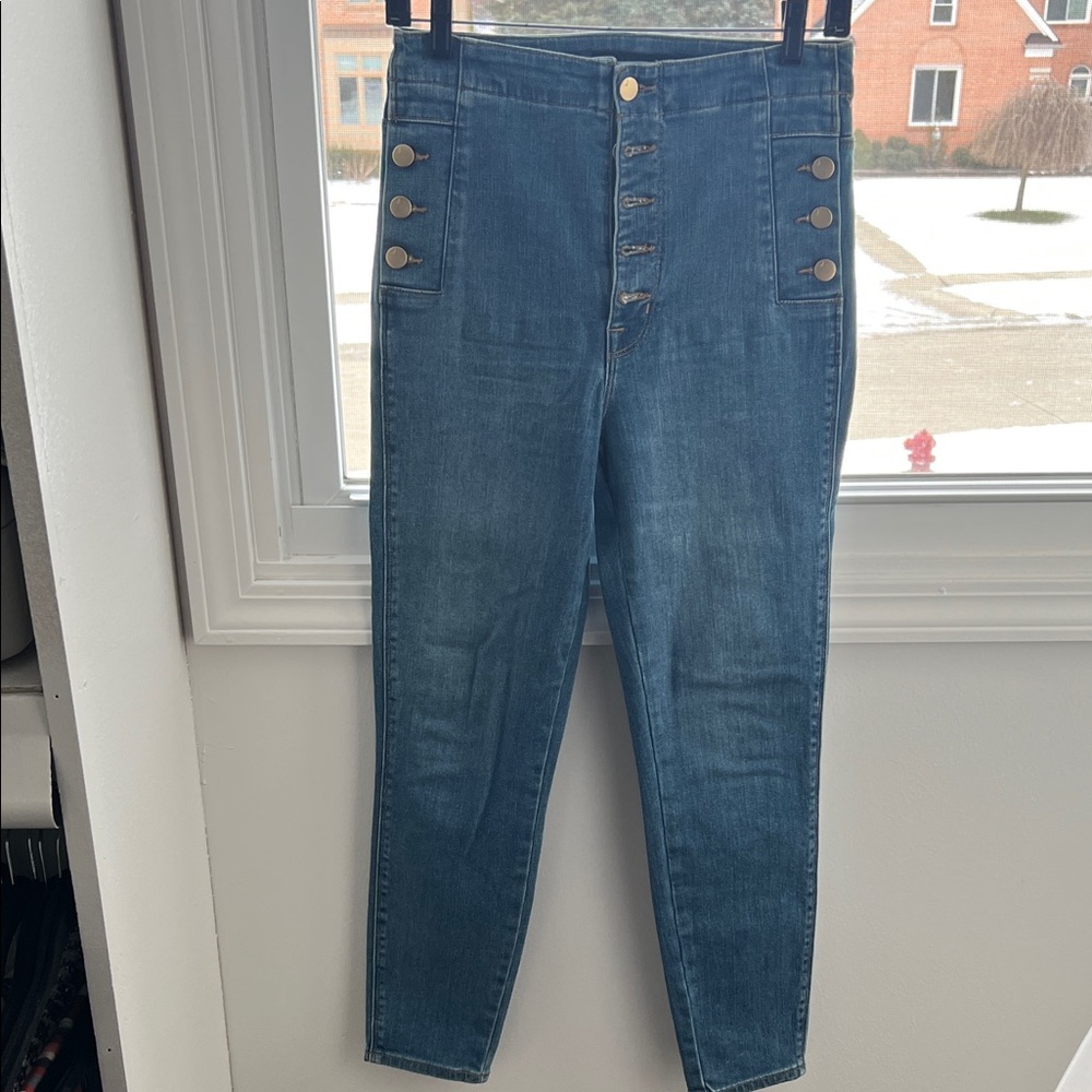 JBrand Stylish Blue High-Waisted Women Jeans
